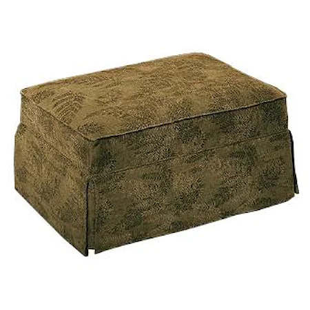 Large Stationary Ottoman with Skirt